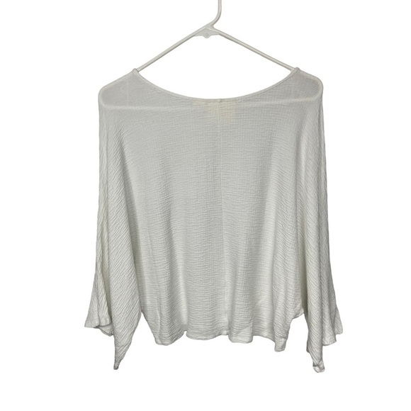 𝅺maeve Anthropology Short Sleeve White Textured Boatneck Doleman Tee, XS - Picture 7 of 7